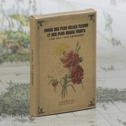 24 Sheets/Set Redoute Painting Plant Illustration Postcard DIY Rose Lilies Vintage Greeting Message Cards Student Gift