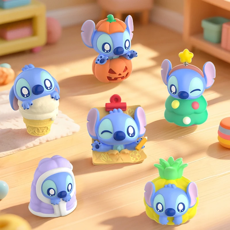 Heißer Kawaii Stelzen Blind Box Anime Cartoon Kinder Desktop Ornamente Magnetische Saug Kühlschrank Aufkleber Spielzeug Festival Geschenk