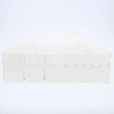 1 個の収納ボックスプラスチックマルチコンパートメントメイクアップオーガナイザーデスクトップ収納ケース口紅マニキュアスキンケア用