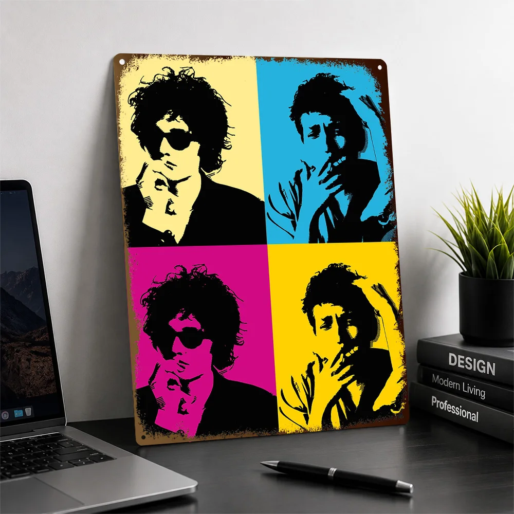 Bob Dylan Printed Poster Customized Aluminum Metal Sign Alternative Icon Wall Art Created For Entertainment Rooms Or Rock Fans