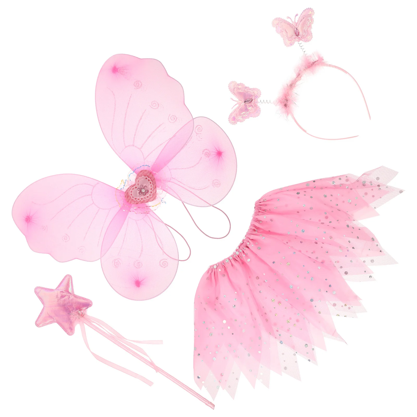 

1 Set Fairy Gauze Skirt Performance Dress Up Accessory Costume Elegant Stylish Skin-Friendly Party Cosplay Costume For