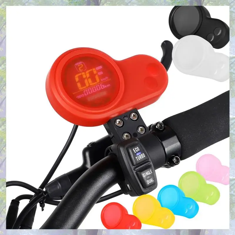 電動スクーター ラウンド メーター防水シリコン カバー ディスプレイ メーター保護カバー