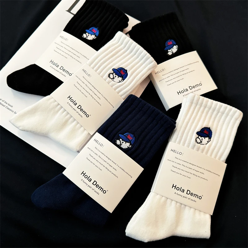 جوارب رياضية قطنية خالصة للرجال تصل إلى منتصف الساق، جوارب كرة السلة للنساء، جوارب عصرية تمتص العرق ومقاومة للروائح الكريهة