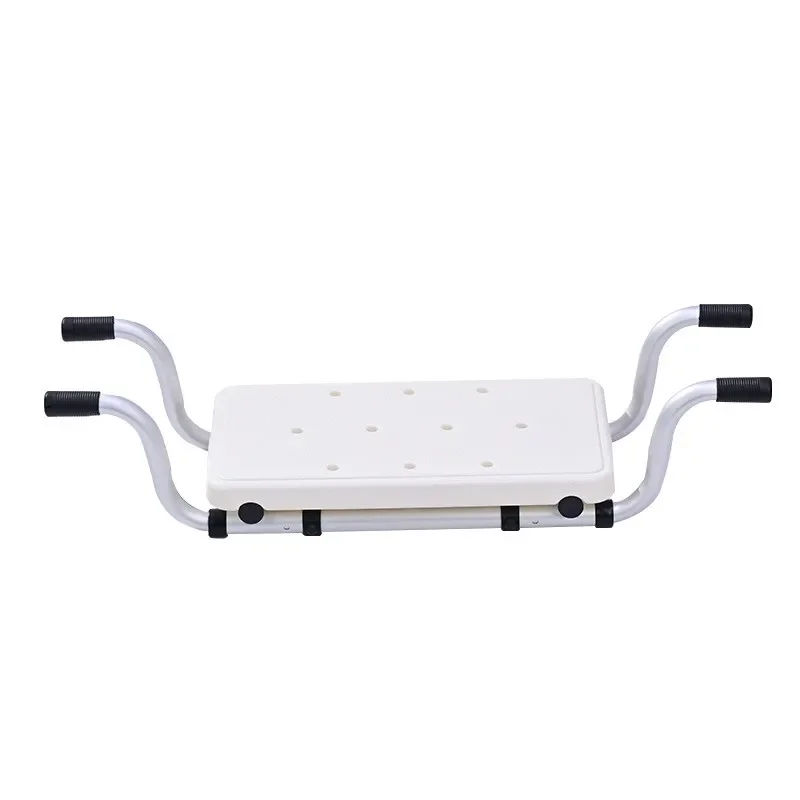 Противоскользящий стул для ванны с регулируемой шириной в сочетании с многофункциональной полкой, поддержка стула для ванны для комфортного купания