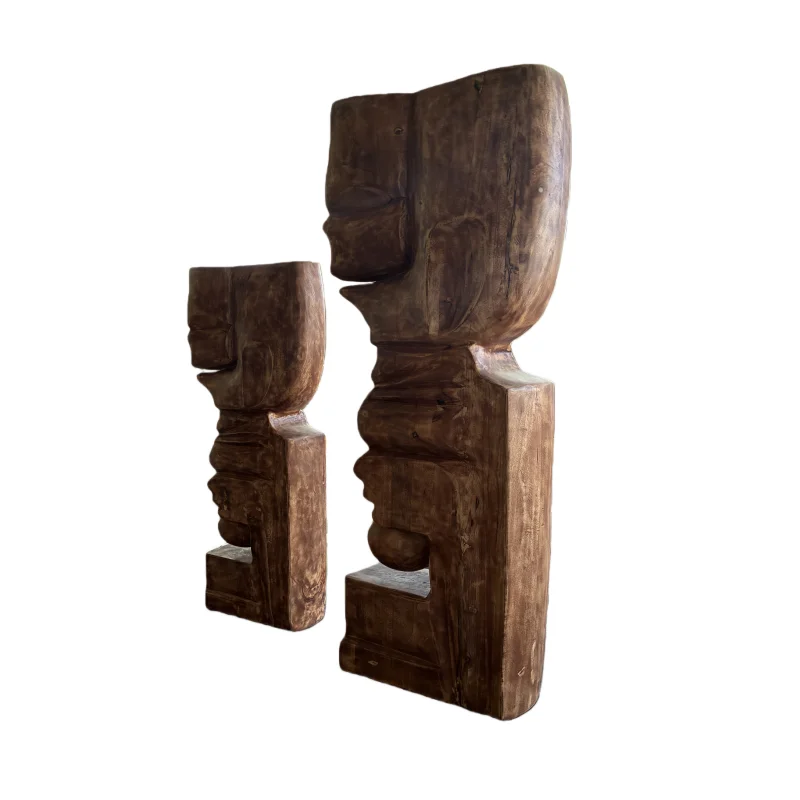 ！@Abstract Wood Handicraft Carve Custom Handmade Artwork Birthday Hotel Interior Tabletop Sculptures