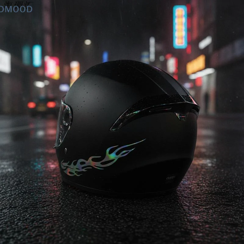【CR】Flame Decor Decal Stickers Waterproof Easy to Apply Self Adhesive Decals for Car Motorcycle Skateboard Luggage Decor