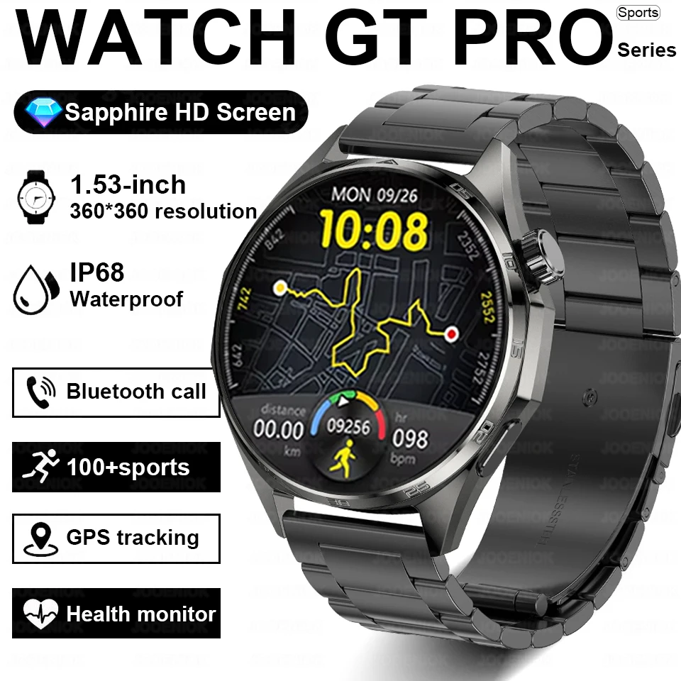 

2026 Новые часы 6 Pro, обновленные мужские умные часы с HD-дисплеем, мониторинг здоровья, водонепроницаемые спортивные фитнес-трекеры, BT Call Smartwatch