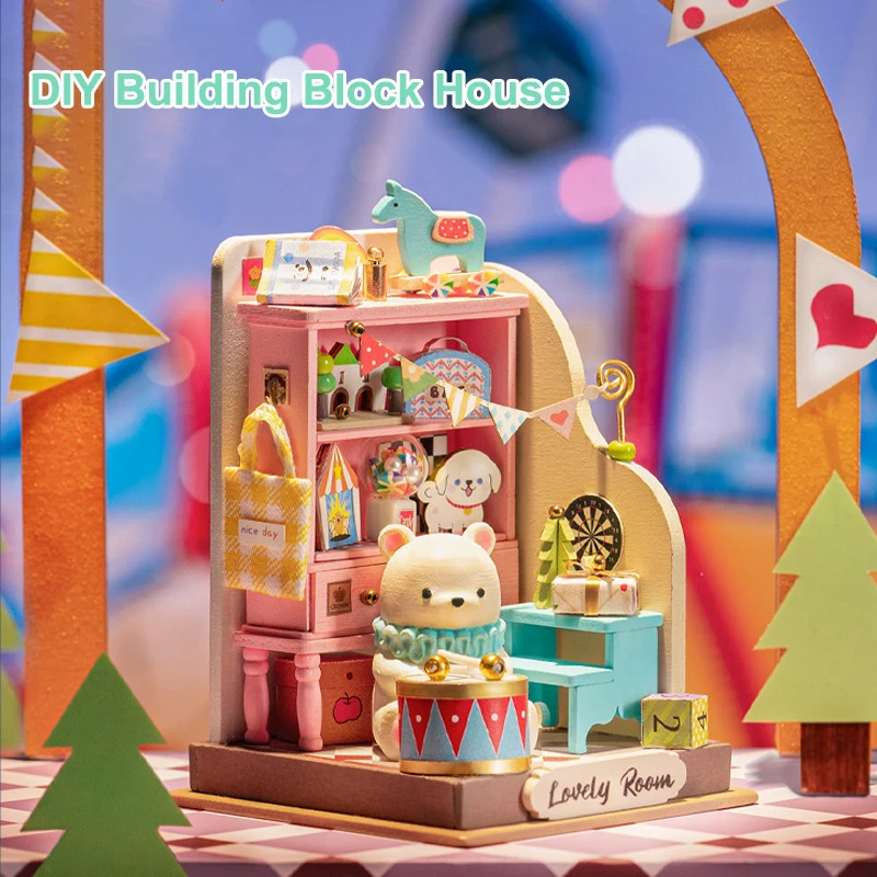 Nuevo DIY microcosmo rompecabezas 3D casa en miniatura cocina dormitorio montaje colección de juguetes juguete educativo para niños regalo de Navidad