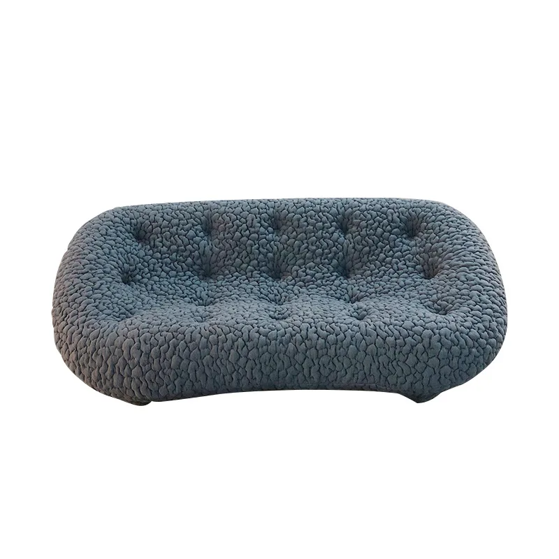 

Shell sofa curved double triple Italian living room small apartment sofa