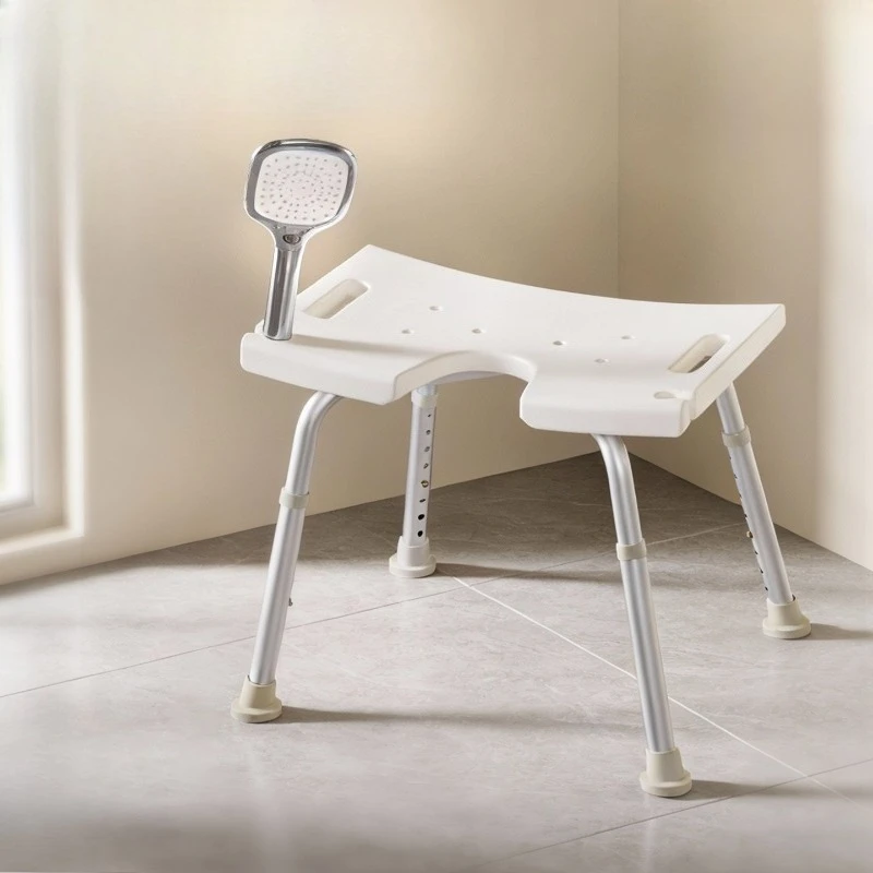 

Стул для душа для пожилых и беременных, противоскользящее сиденье для ванной с устойчивыми ножками, стул для купания с защитой от падений и стул для ванной для пожилых людей