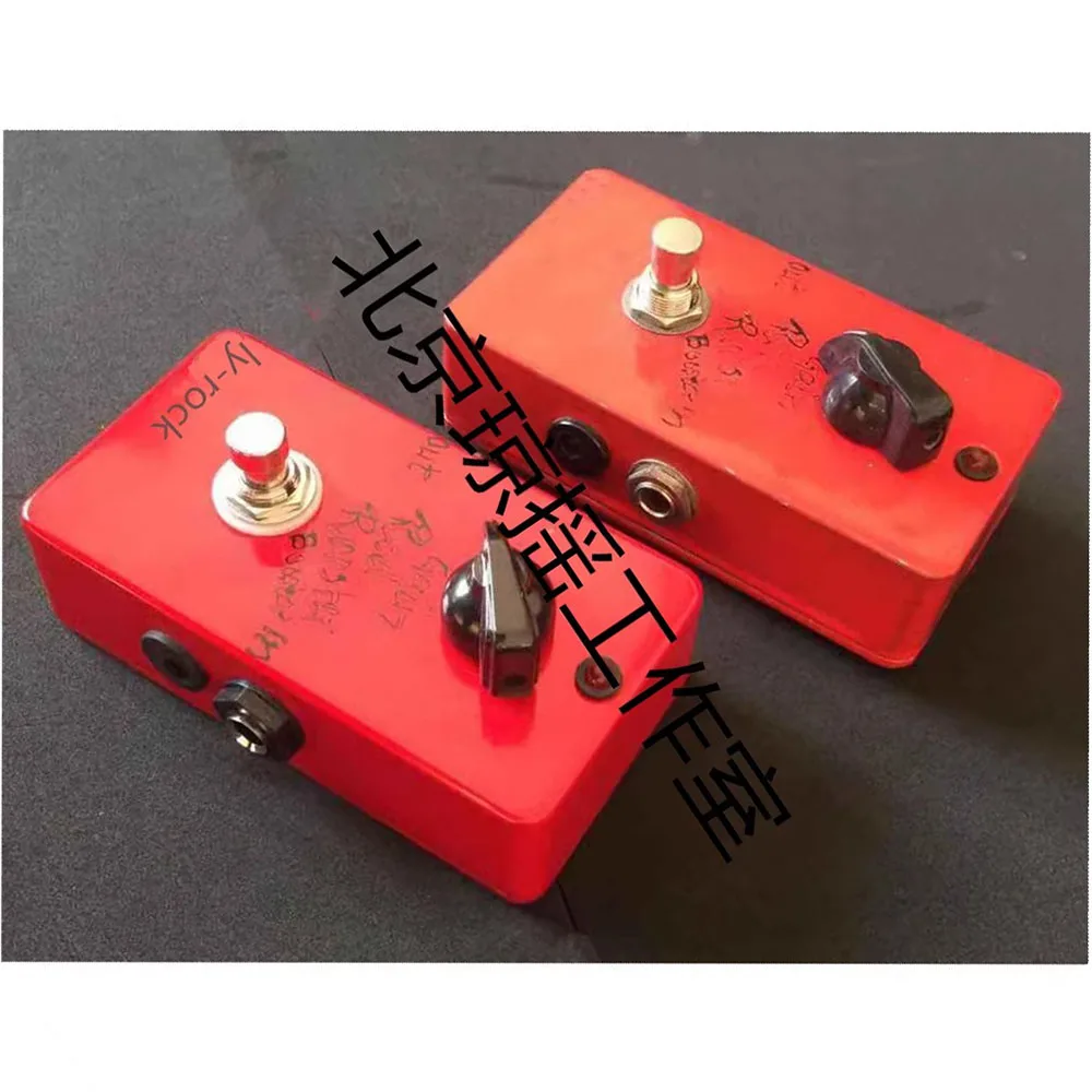 

LYR Pedal Ly Rock Handmade RED ROOSTER BOOSTER Pushing Rock Single Block Effect Tool