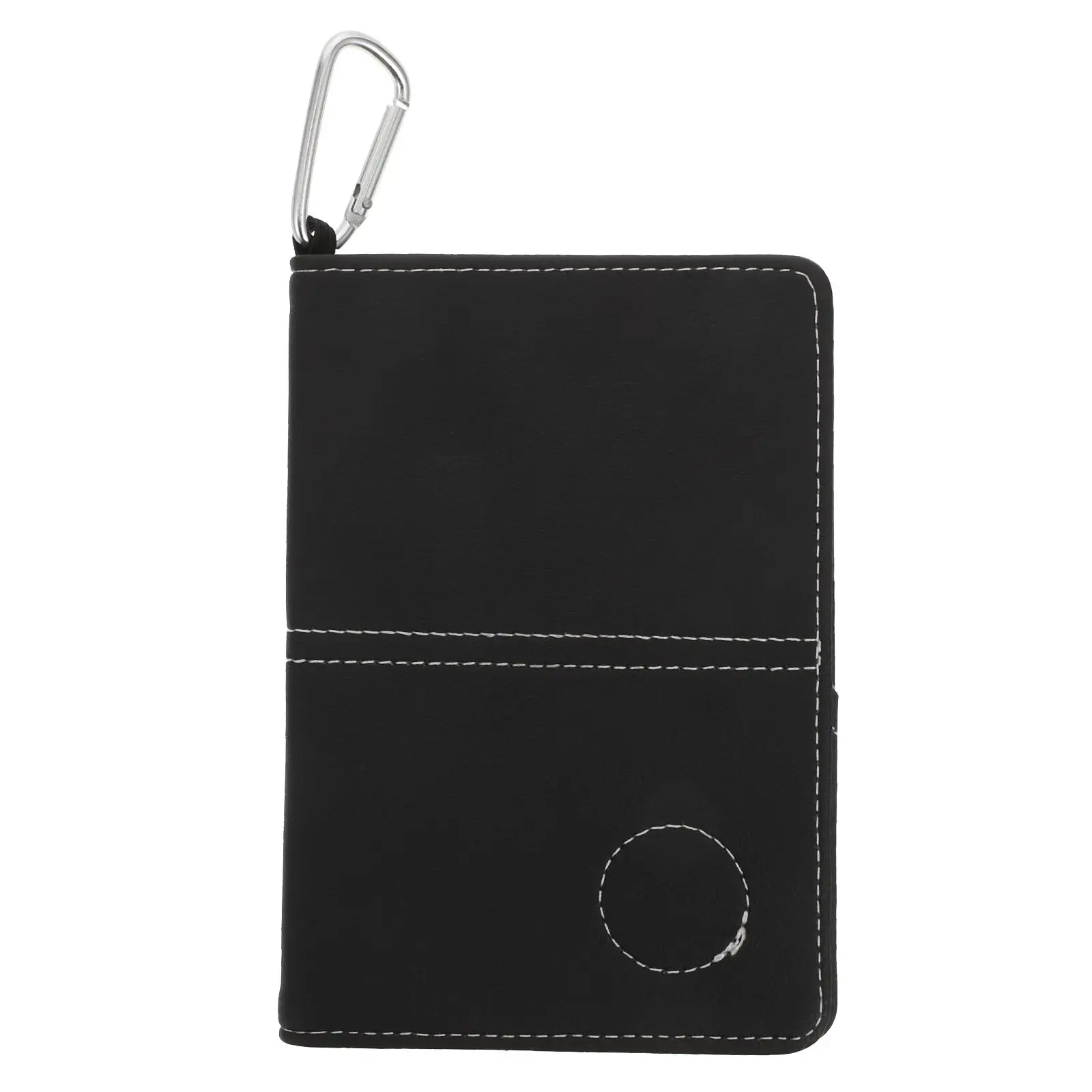 

Golfing Scorebook Premium PU Durable Black Protection Compatible All Scorecards Perfect Gift Golf Lovers