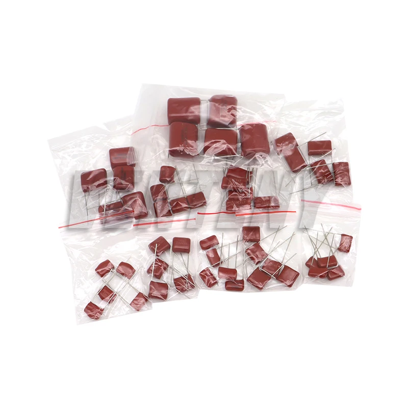 50PCS CBB Capacitor Assortment Kit 400V 10NF-3.3UF 10values*5pcs Metallized Polyester Film Capacitance