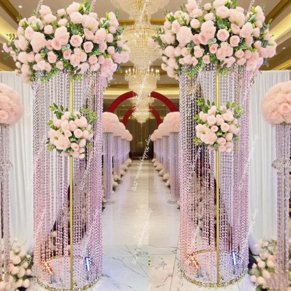 

H200cm4-8 шт. свадебный реквизит, окрашенное золото, многослойное колесо обозрения, цветочная рамка для свадебного фона, центральная цветочная композиция