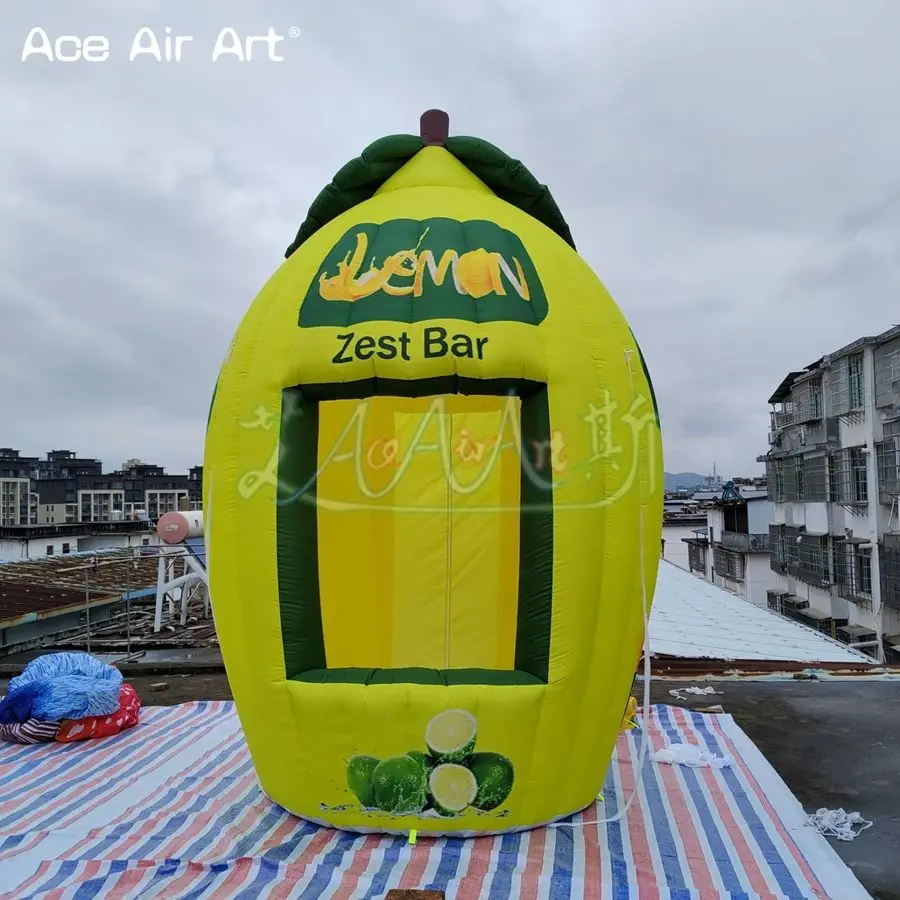 Barraca inflável do suporte da limonada da concessão da cabine do limão da propaganda para a propaganda exterior