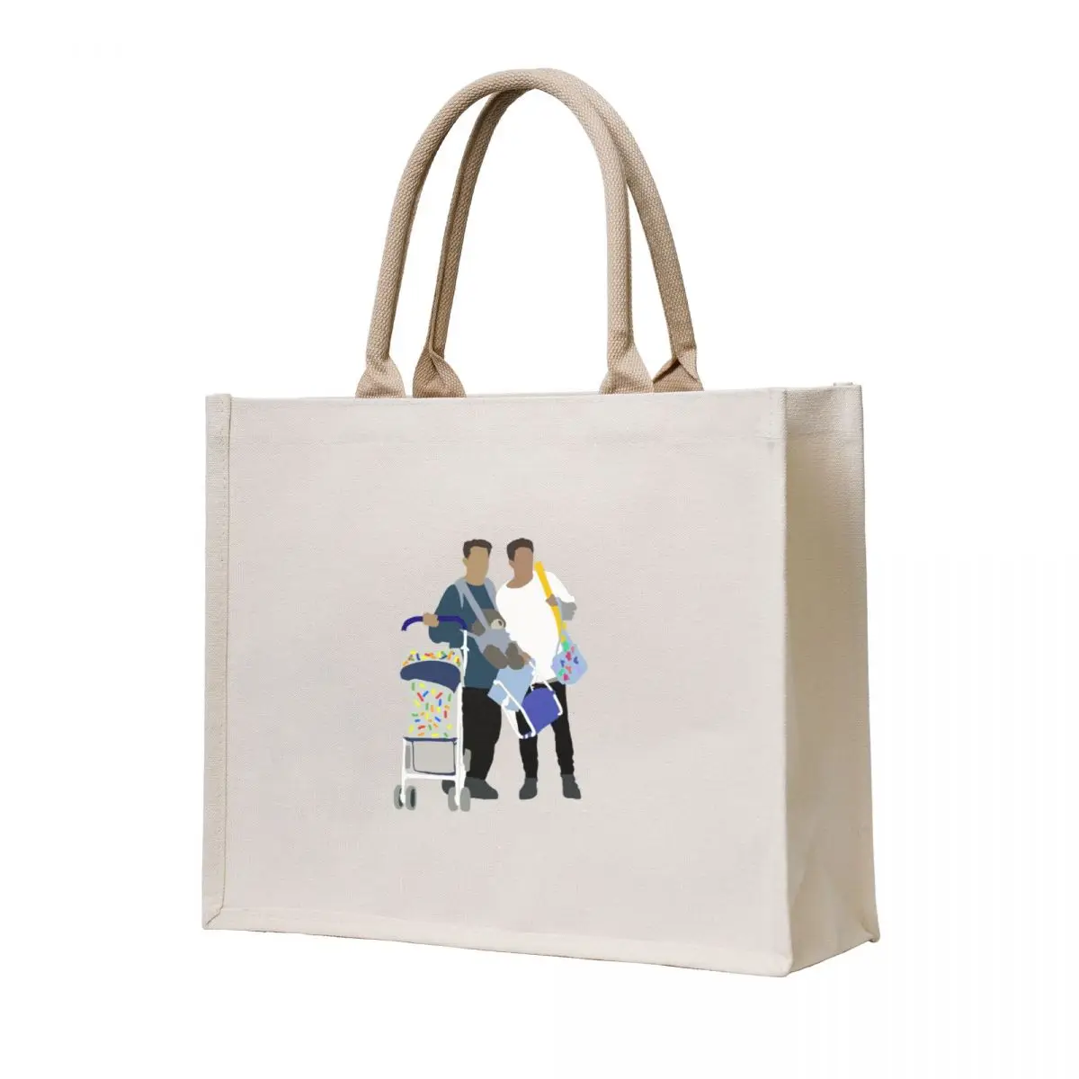 

Chandler and Joey baby stuff Tote Bag Fabric bag personalized tote shopping bag logo