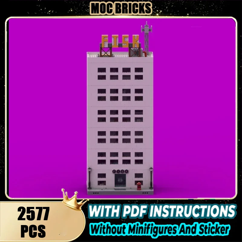 

Popular Movie Model Moc Building Blocks FISK Tower Model Technology Bricks DIY Assembly Construction Toy Holiday Gifts