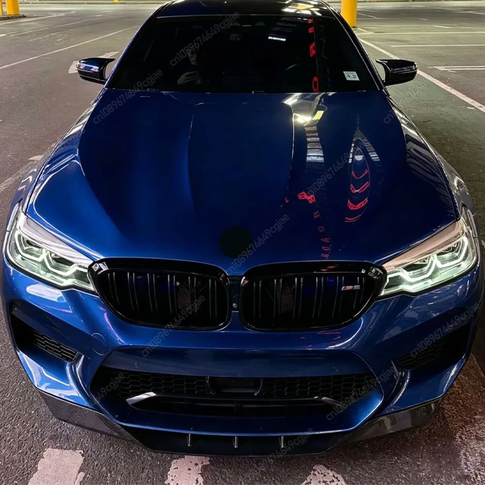 

Car Front Bumper Lip Diffuser Spoiler Splitter ABS Gloss Black Kit Tuning For BMW 5 Series F90 M5 2018 To 2020 Pre-Facelift Trim