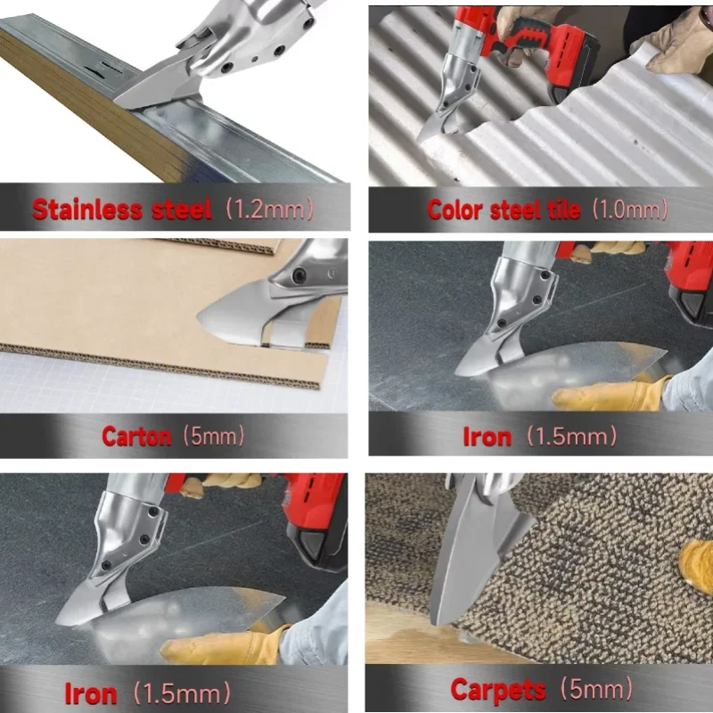 Milwaukee Elektrická žehlička, nůžky, akumulátorové nůžky na kov 400 W, bezkartáčové nůžky na plech, 2 nastavitelné rychlosti s LED světlem, 18 V elektrické nářadí - náhled 4