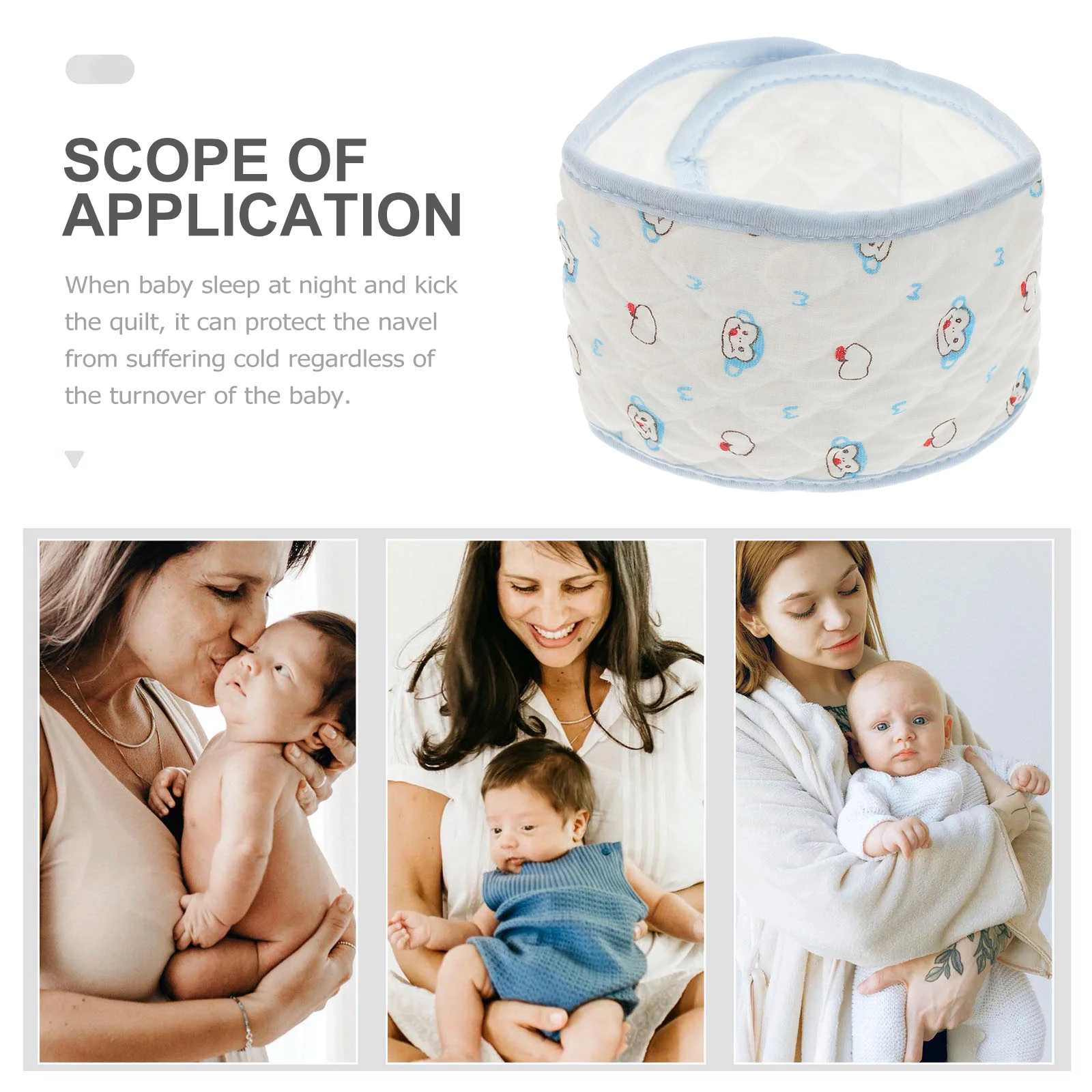3 stuks pasgeboren baby pasgeboren buikband navelgordel ecologisch katoen zachte warme buikomslag bescherm slaap