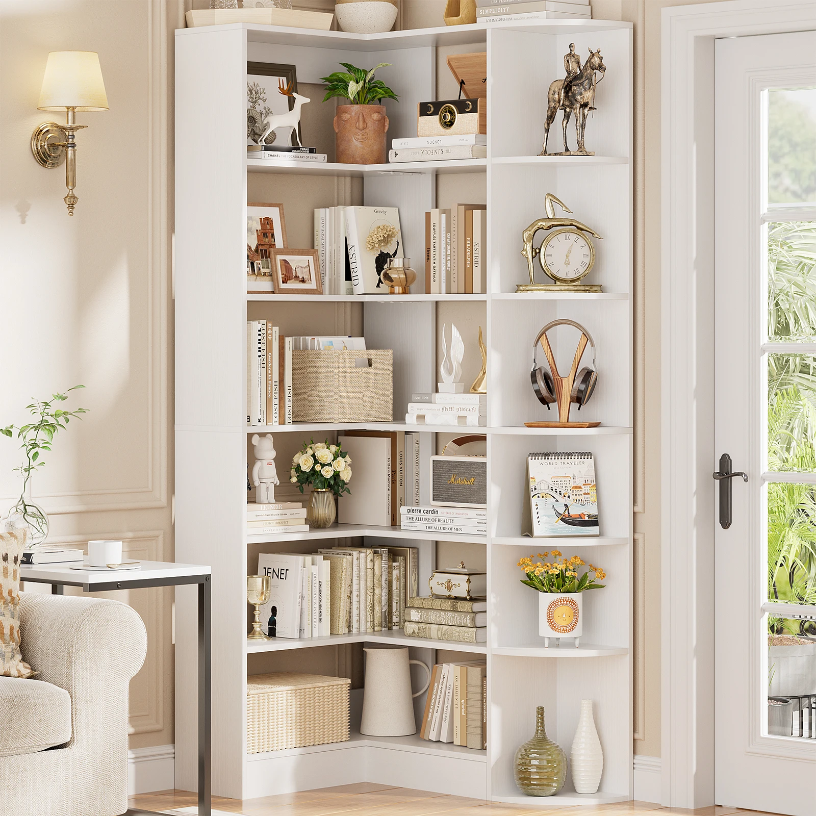 6‑Tier Corner Bookshelf, 71