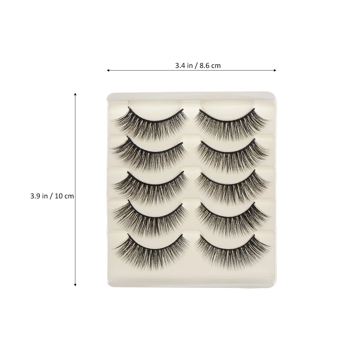 5Pairs Valse Wimpers Natuurlijke 3D Dikke Lange Valse Wimpers Zacht Comfortabel Gemakkelijk Verwijderen voor Make-up Valse Wimper Natuurlijke Wimpers