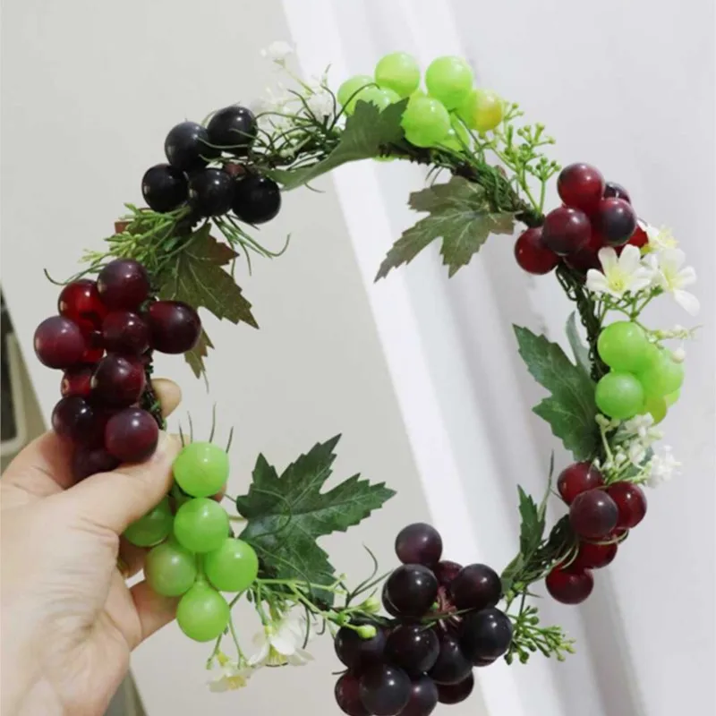 

Handmade Forest Berries, Grape Garlands, Artistic Headwear, Photography, Photo Accessories, Vacation Hair Accessories