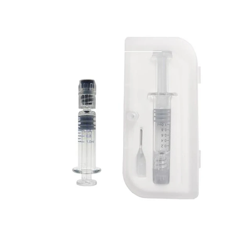 1 Set Reusable Glass Syringe Borosilicate Glass Prefillable Syringe 1ml Heat-resistant Dropship