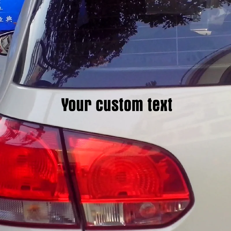 Custom Made Text Personality Decal Waterproof Reflective Sticker Car Motorcycle Customized