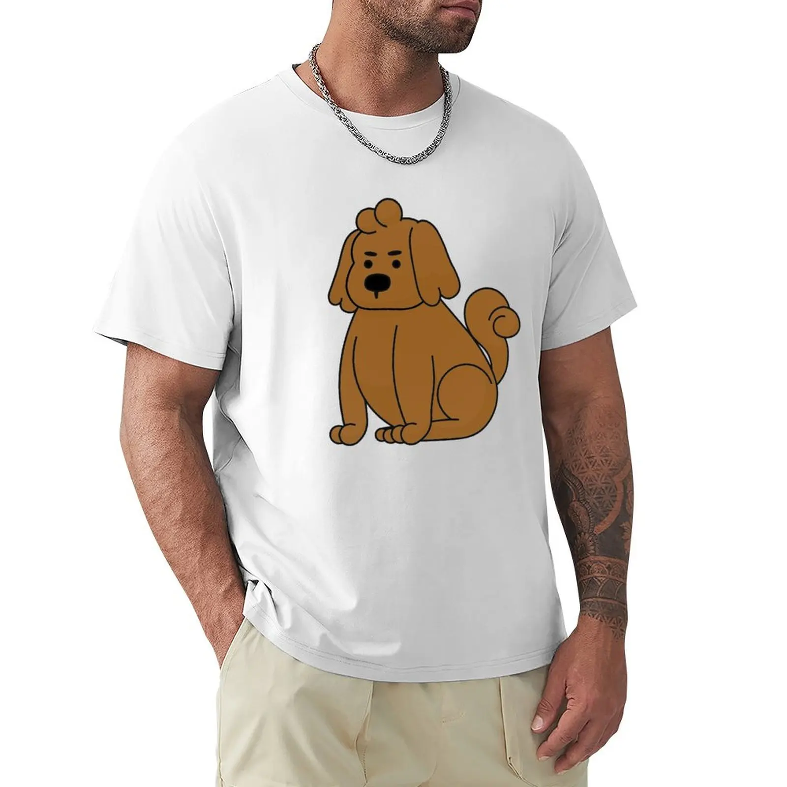 Brown Shih Tzu DOG T-shirt cute tops anime clothes shirts graphic tees funny t shirts for men