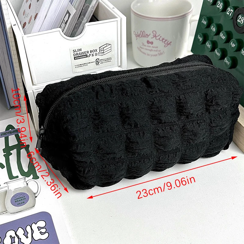 Cosmetics Storage Bag Toiletry Makeup Brushes Eyebrow Pencil Lipstick Case For Women Girls Kawaii Puffs Pouch Organizer