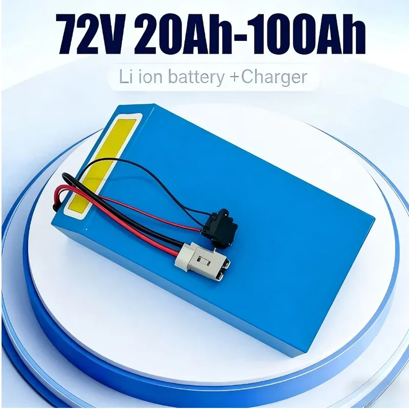 

Аккумуляторная батарея LiPo 72В 20Ач 30Ач 50Ач 80Ач 100Ач со встроенной BMS, мощный аккумулятор для электромотоциклов 3000Вт 5000Вт 8000Вт 15000Вт