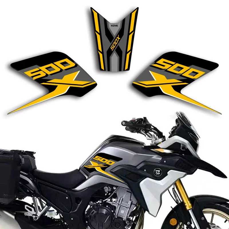 FOR Colove 500X KOVE500X KY500X COLOVE500X Motorcycle Tank Pad Protector Leather Frosting Sticker Decals Accessories