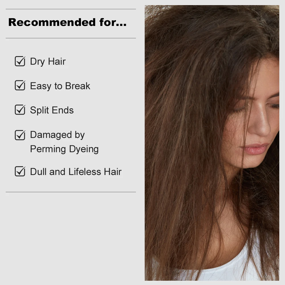 PURC Coconut Oil Hair Mask Repairs Damage Restore Soft Good Orall Hair Types Keratin Hair & Scalp Treatment for Hair Care 50ml
