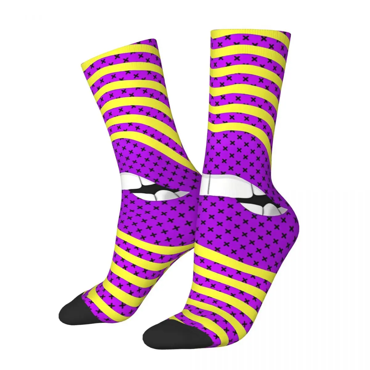 Lippen Sexy Lip Socks Male Mens Women Summer Stockings Polyester