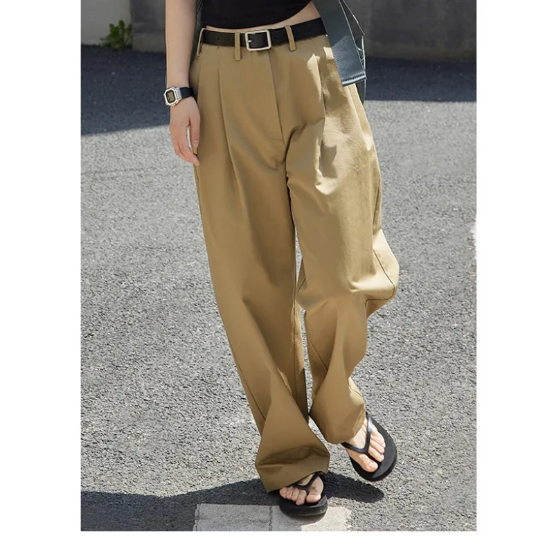 Deeptown Elegant Oversized Suit Pants Women Baggy Office Wide Leg Classical High Waist Trousers Harajuku Casual Basic Pantalones