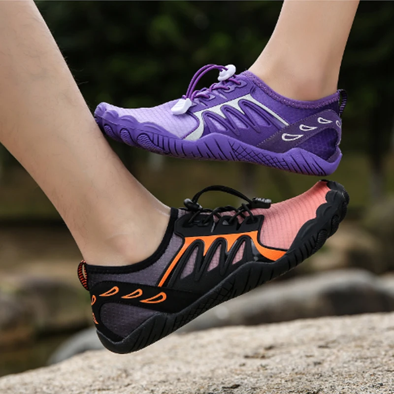 New Summer Women Men Water Shoes Elastic Quick Dry Rubber Sole Aqua Shoes Outdoor Hiking Barefoot Beach Swimming Sneakers