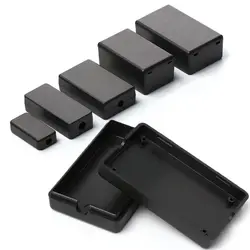 Hot Sale 9 Sizes ABS Plastic Electronic Project Box High Quality Black Instrument Case Enclosure Boxes Waterproof Cover Project