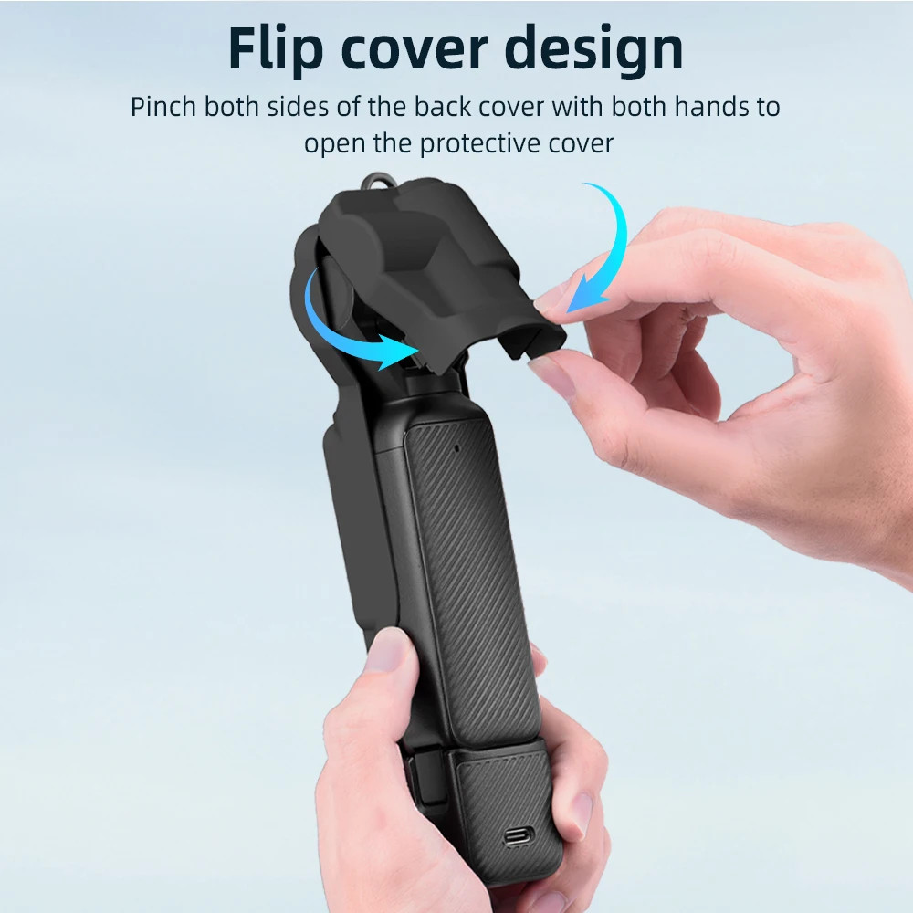 BRDRC Pocket 3 Funda protectora de pantalla DJI Osmo Pocket 3 Accesorios Tapa de lente de cámara portátil Estuche rígido con forro suave