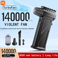 Xiaomi Violent Blower Fan X3pro Turbo Jet Fan Handheld Brushless Motor 140000 RPM Wind Speed 62m/s Type-C Charging Turbo Jet Fan