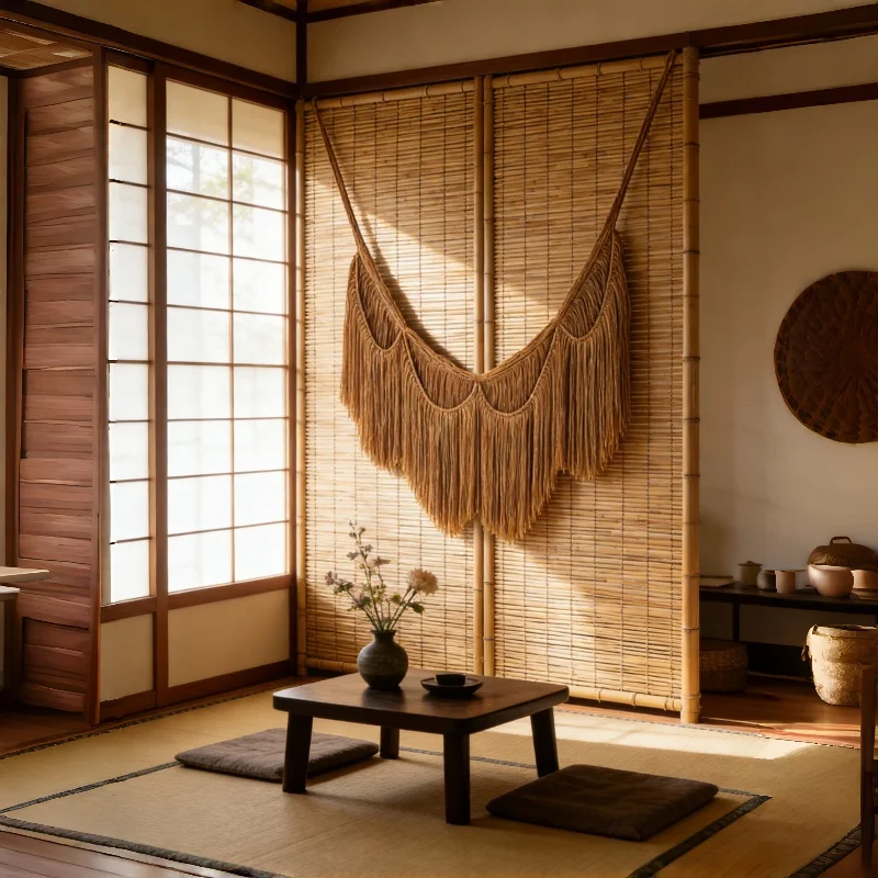 

Scandinavian Bohemian Macrame Wall Hanging Tapestry Classic household items for Home Decoration