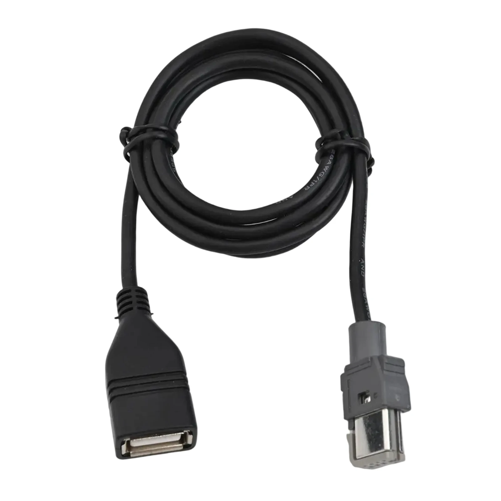 4Pin Connector Aux Audio Input Audio Enhancement Car Media Connection Reliable Performance 100CM Length 4Pin Interface For Kia