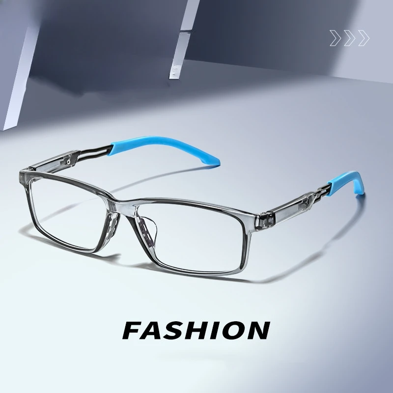 Очки 2024 Mode Brillen Retro Quadrat tr Basketball Sport brillen Myopie optische Brille Rahmen für Männer