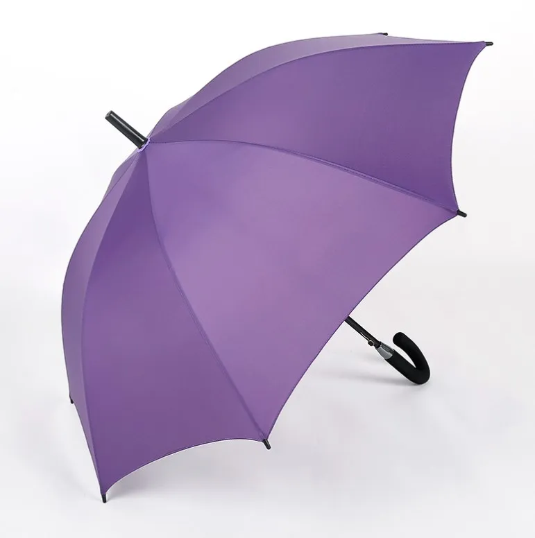 YUBO Customized Logo Advertising Promotional Solid Color Purple Red Auto Open Adult Umbrella