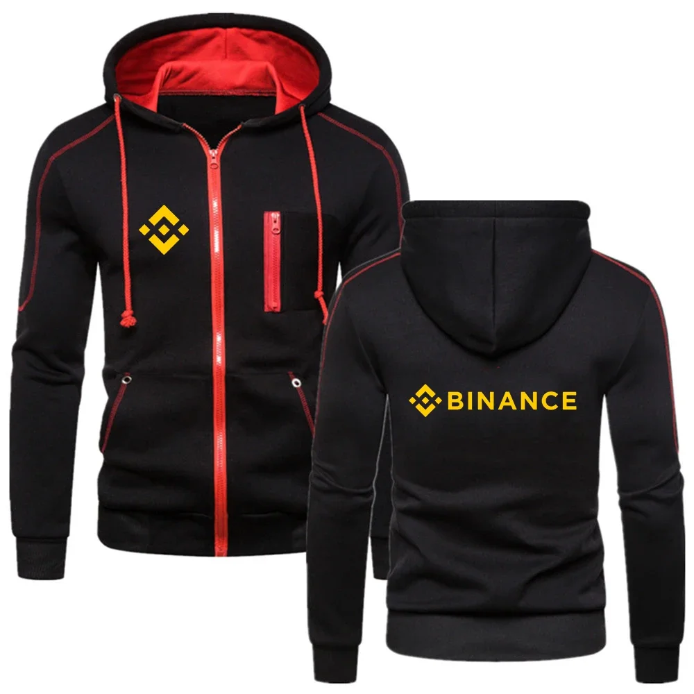 

2024 New Binance Crypto Hoodie Spring and Autumn Men's Hoodie Casual Fashion Sweater Solid Color Comfortable Versatile Sweater