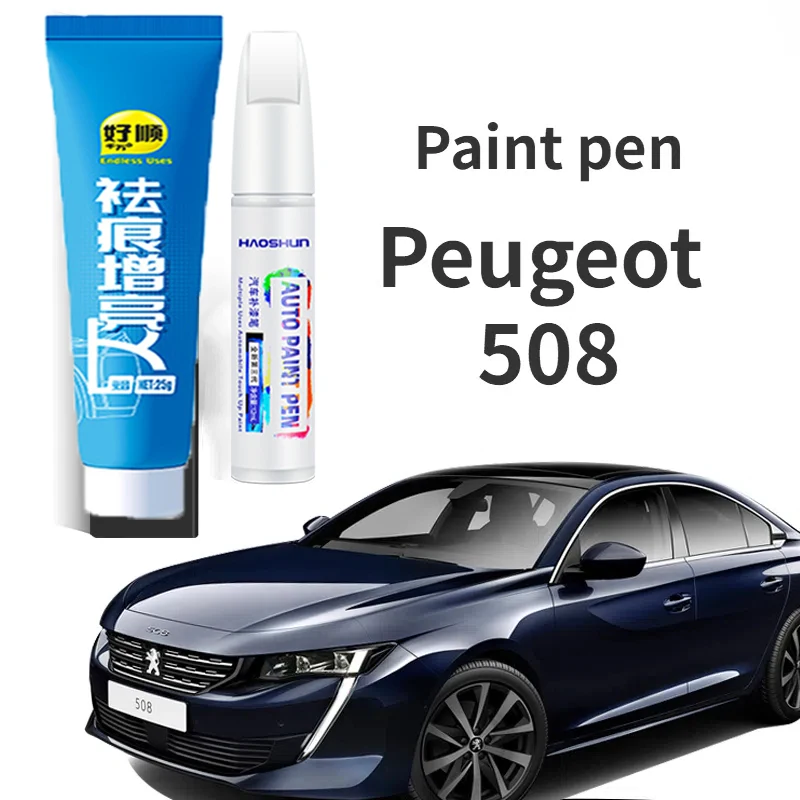 

Ручка-краска подходит для Peugeot 508, ручка для ретуши, перламутровый белый логотип 508, переоборудованные аксессуары, автозапчасти, автомобильная краска Peugeot 508