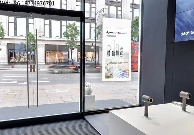 

50 Inch 2K HD Resolution Android Double Side Hanging Window Display Screen Advertising Machine