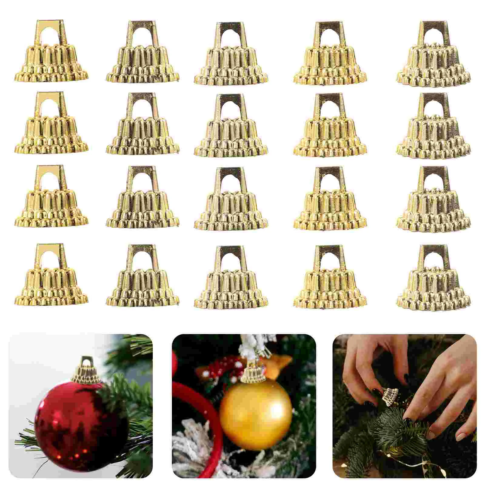 

Hanging Balls Fittings Fairy Top Creative Caps Props Golden Plastic Pendant Nativity Ornaments