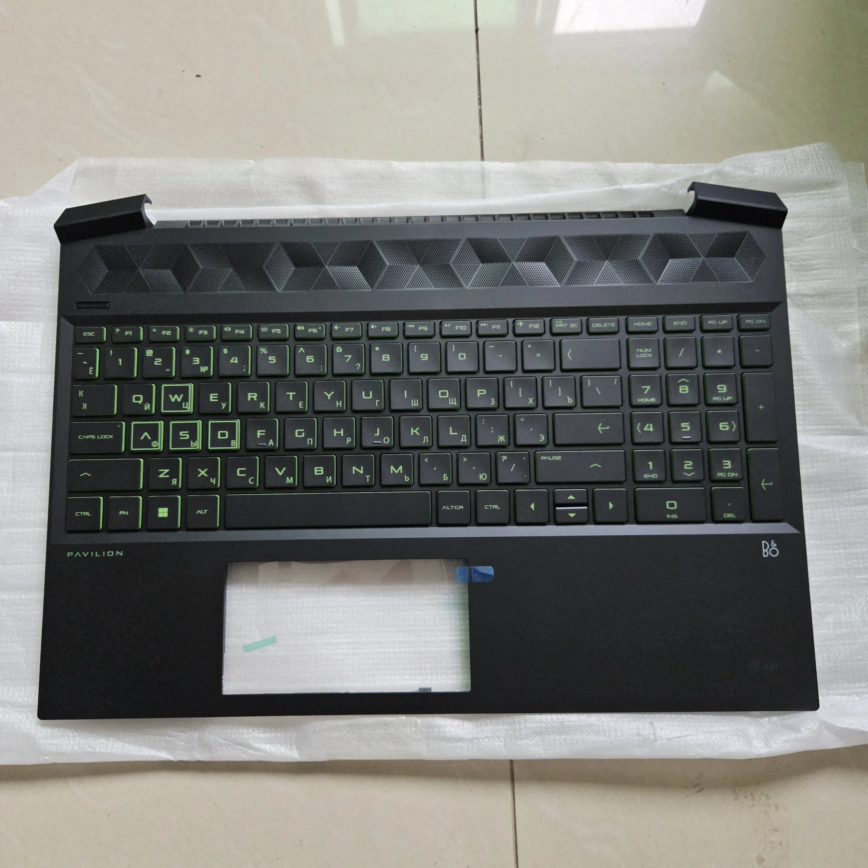 For HP Pavilion 15-EC TPN-Q229 Series Laptop Palmrest Upper Case Cover With Keyboard Kit