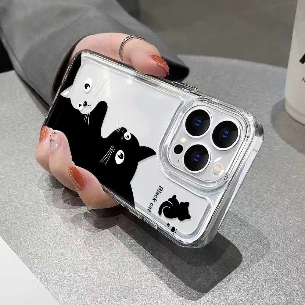 Soft Silicone Phone Case For Samsung Galaxy S26 Ultra Funda S25 Plus S24 FE S23 S21 FE S20 FE S26Ultra Cute Cat Painted Cover